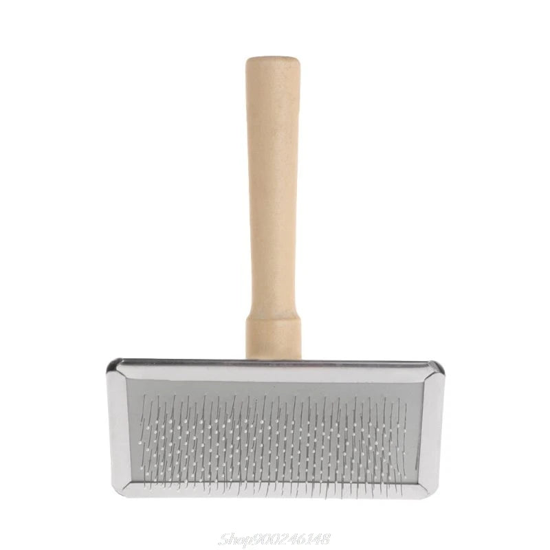 Pet Grooming Comb Shedding Hair Remove Brush Handle Slicker Dog Supply Wholesales