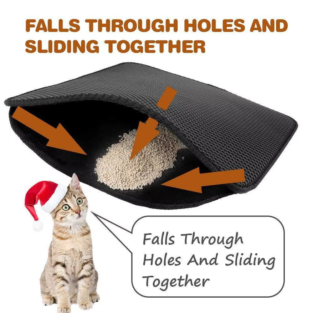 Cat Litter Mat Waterproof Double Layer Litter Cat Bed Pad Pet Litter Box Carpet Mat for Cats Mat Trapper House Cleaner Products