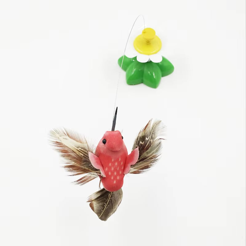 Cute Electric Rotating Colorful Butterfly Bird Funny Dog Cat Toys Scratch Toy for Cat Small Dog Cats Intelligence Taining