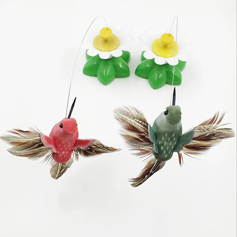 Cute Electric Rotating Colorful Butterfly Bird Funny Dog Cat Toys Scratch Toy for Cat Small Dog Cats Intelligence Taining