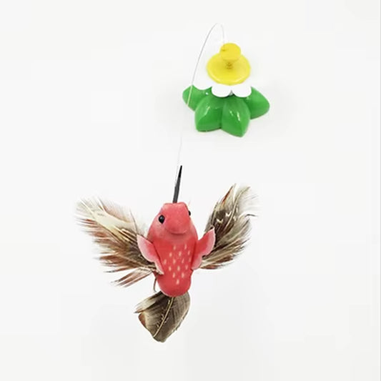 Cute Electric Rotating Colorful Butterfly Bird Funny Dog Cat Toys Scratch Toy for Cat Small Dog Cats Intelligence Taining